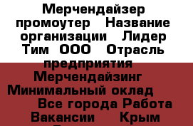 Мерчендайзер-промоутер › Название организации ­ Лидер Тим, ООО › Отрасль предприятия ­ Мерчендайзинг › Минимальный оклад ­ 27 000 - Все города Работа » Вакансии   . Крым,Бахчисарай